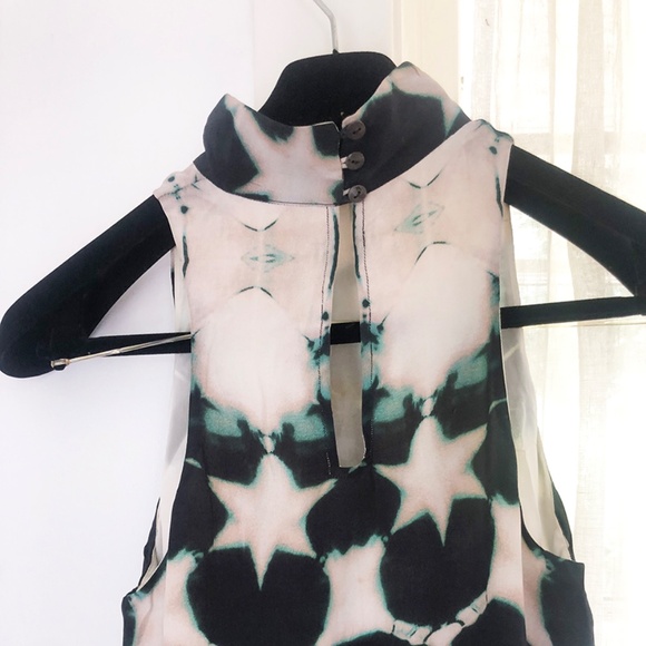 Anthropologie, Laura Segal / Clamp-Dye Sleeveless Silk Dress / Size XS - Picture 8 of 9